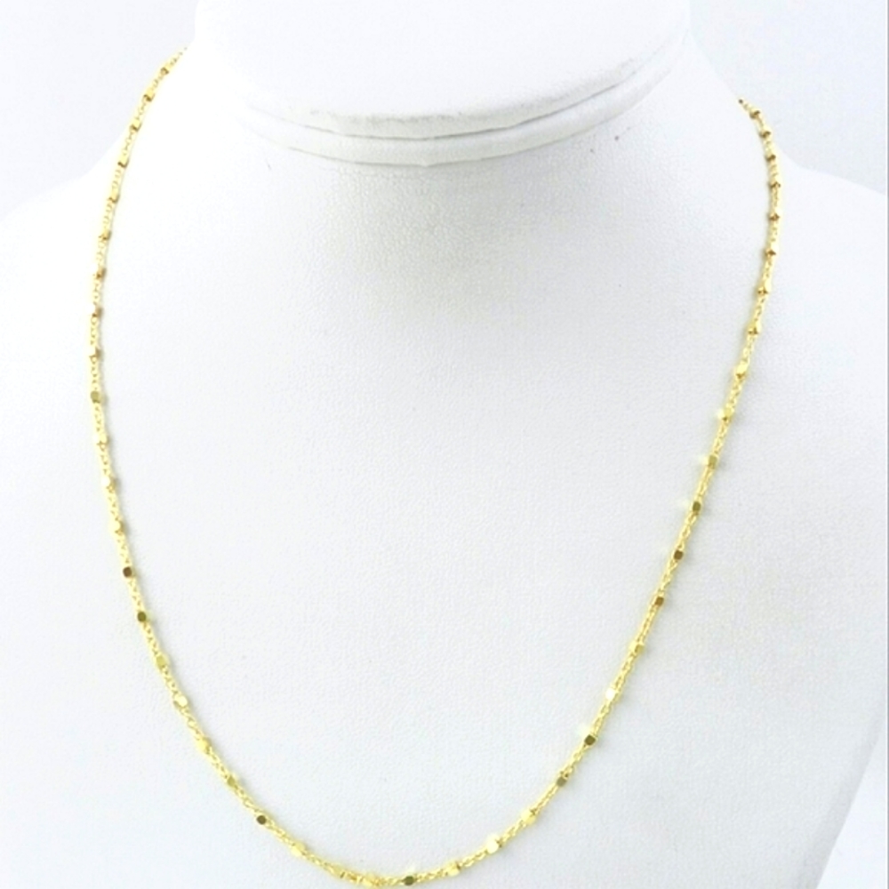 Giani Bernini 18k Gold-Plated Silver 1.25mm Square Fancy Link 20" Chain Necklace